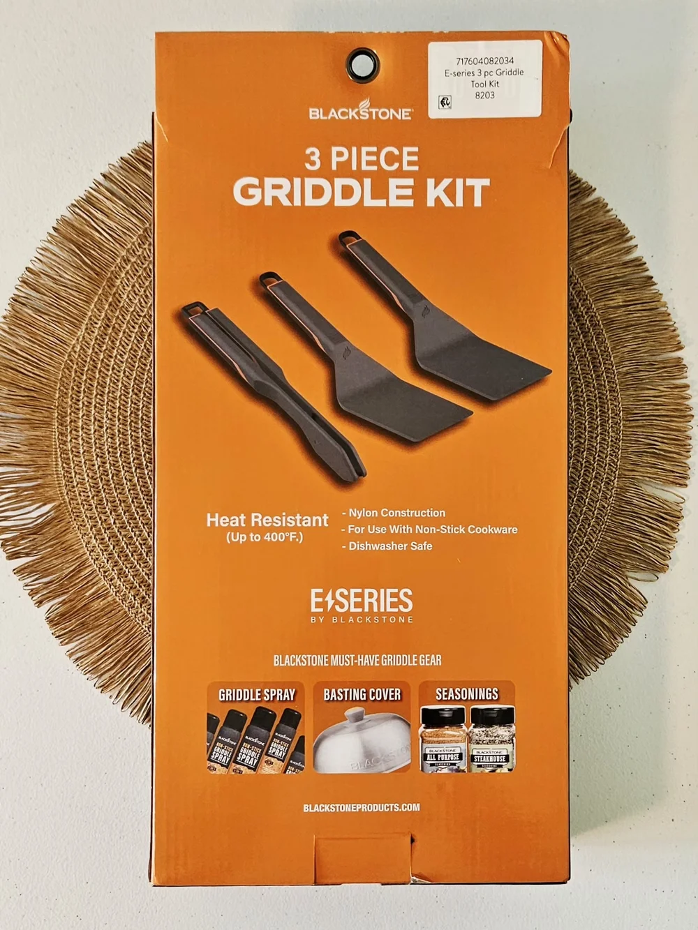 Blackstone E-Series 3 Pc Griddle Kit Silicone Utensil Set Heat Resistant